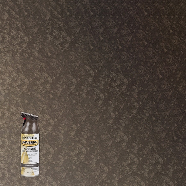 Rust-Oleum Spray Paint, Dark Bronze, Hammered, Oil, 12 oz 258199 - main